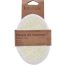 Massagehandschoen loofah-bamboe crème (Maat S) EXFOLIATING MASSAGE PAD FOR BODY BAMBOO/LOOFAH SMALL SIZE - NATURAL