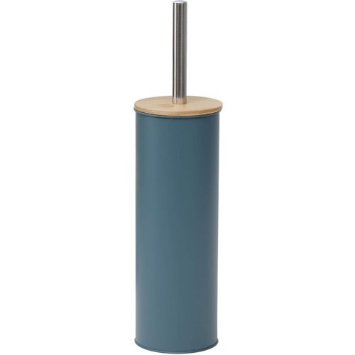 Toiletborstel met houder metaal-bamboe imperial METAL TOILET BRUSH WITH BAMBOO COVER - IMPERIAL GREEN