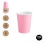 Beker pastel roze biologisch afbreekbare 270cc 10st PAPIER