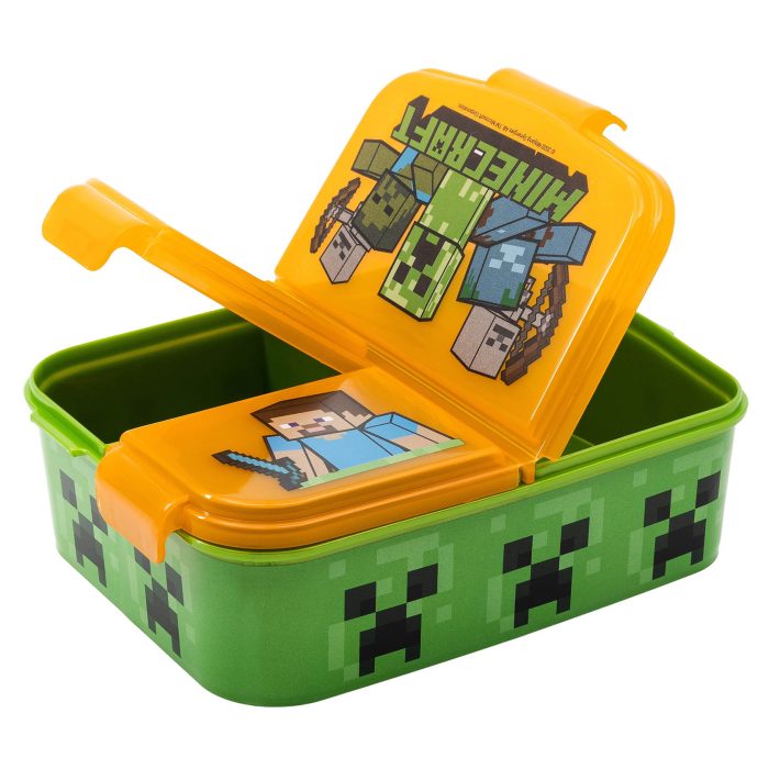 Lunchbox Minecraft 3-vakken