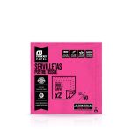 Servetten fuchsia 25x25cm 2-laags 50st