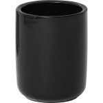 ROUND DOLOMITE TUMBLER - BLACK