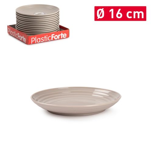 Bord CLASSIC Ø16cm taupe