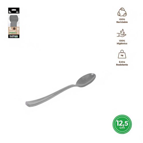 Dessertlepel ZILVER 12,5cm premium herbruikbaar 12st