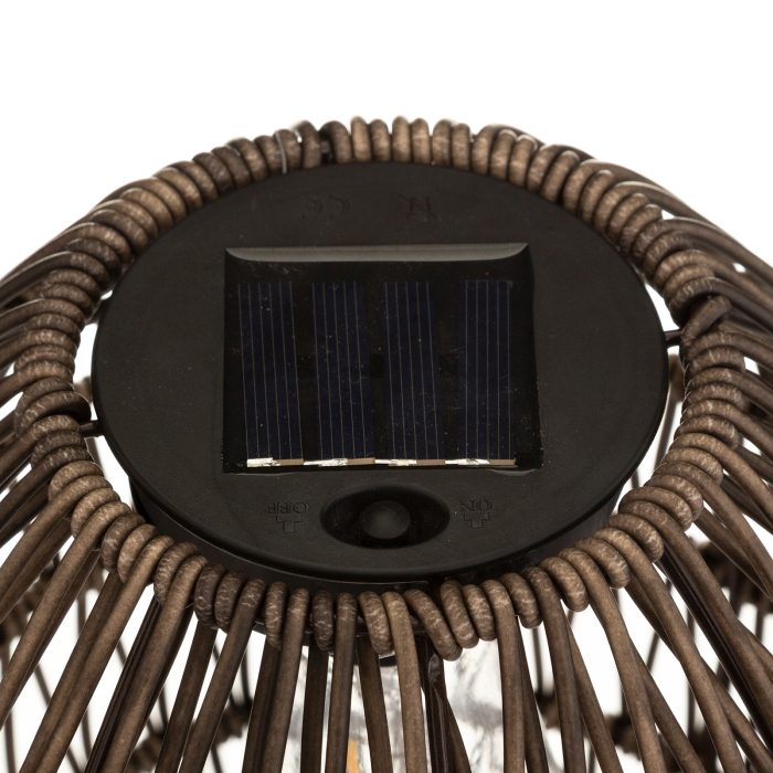 SOLAR lamp DONKERBRUIN 32cm