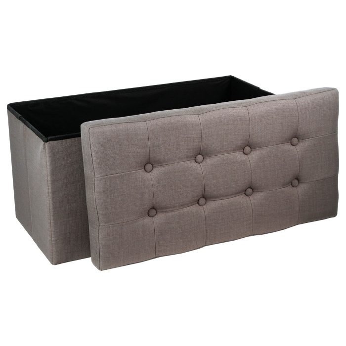 DBLE STORAGE FOLDABLE OTTOMAN