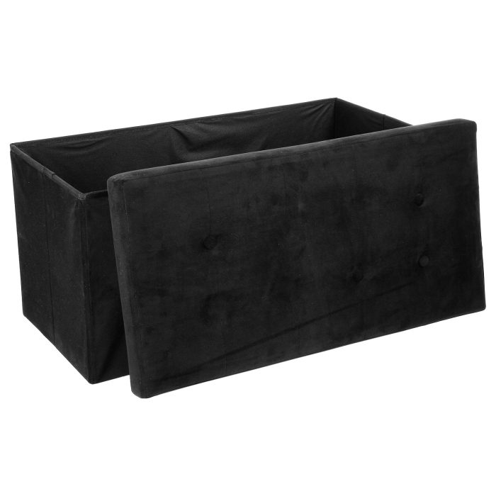 DBLE STORAGE FOLDABLE OTTOMAN