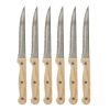 Houten steakmessen set van 6