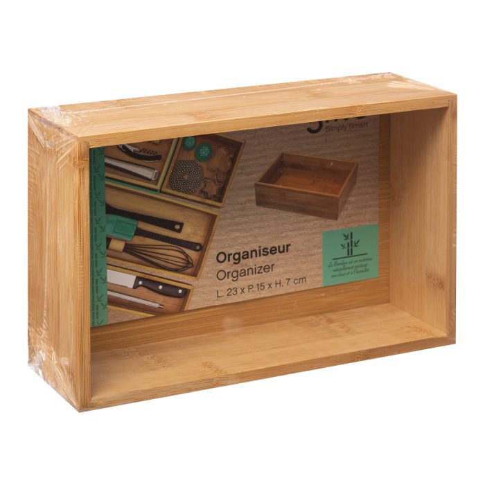 BAMBOO ORGANIZER TS 15X23X7CM