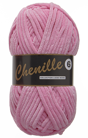 Breigaren chenille donkerroze 100g