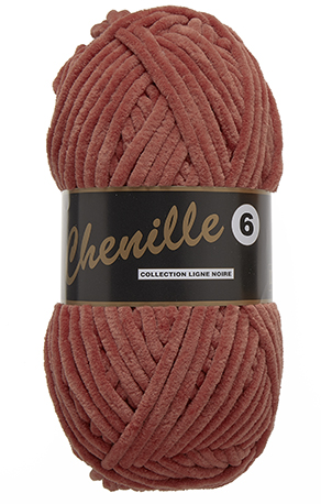 Breigaren chenille roodbruin 100g