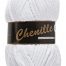 Breigaren chenille wit 100g