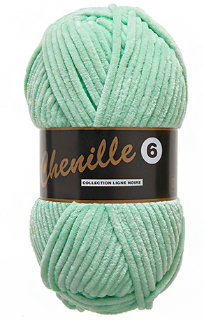 Breigaren chenille zeegroen 100g