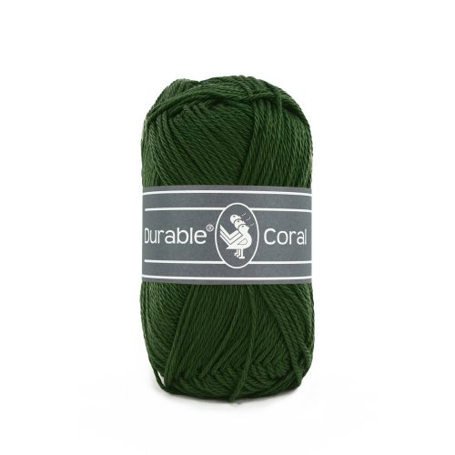 Durable breigaren katoen Coral Bosgroen 50g