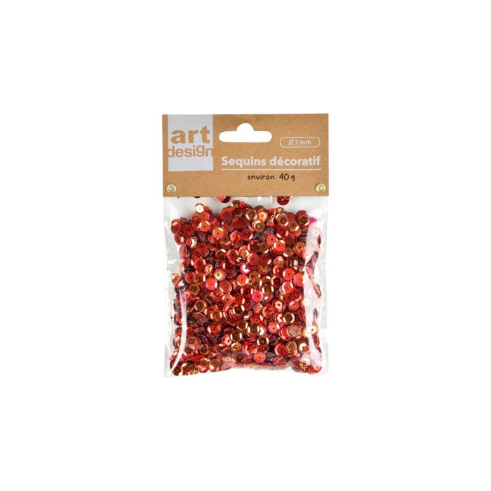 Pailletten Rood glitter mix 40g