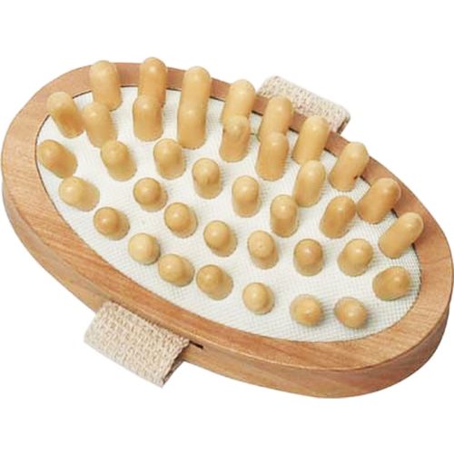 Anti-cellulitis handborstel met houten noppen