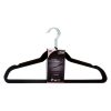 Anti-slip kleerhangers velours zwart 8st