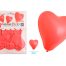 Ballonnen hart pastel rood 25cm 8 stuks