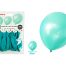 Ballonnen parelmoer turquoise 30cm 10st