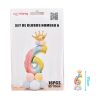 Ballonnenset regenboog 16-delig Cijfer 6
