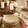Bord kunststof beige D16cm