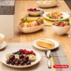 Bord kunststof beige D16cm