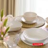 Bord kunststof beige D16cm