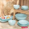 Bord kunststof groen D25cm