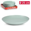 Bord kunststof groen D25cm
