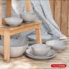 Bord kunststof taupe D25cm