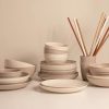 Bord kunststof taupe D25cm