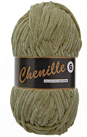 Breigaren chenille kakigroen 100g