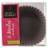 Cakevormpjes siliconen roze/taupe 6st
