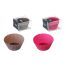 Cakevormpjes siliconen roze/taupe 6st