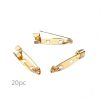 Corsage speld goud 25*5mm 20st