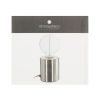 Design tafellamp "Saba" zilver H10,5cm