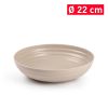 Diep bord kunststof taupe D22cm
