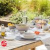 Diep bord kunststof taupe D22cm