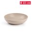 Diep bord kunststof taupe D22cm