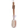 Dubbelzijdig massageborstel met bamboe handvat 42cm