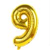 Folieballon goud 45cm cijfer 9