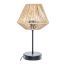 Gevlochten schemerlamp “Jily” naturel H34cm