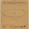 Glazen taartstandaard D30cm