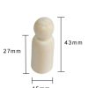 Houten poppetjes manneljk 43mm