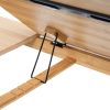 Inklapbaar en verstelbaar dienblad/ontbijttafel bamboe