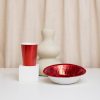 Kommen soja metallic-rood 350ml
