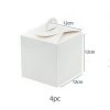 Kubusdoosje karton wit met handvat 12*12*12cm 4st