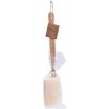 Loofah massage borstel met houten handvat 36cm