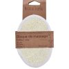 Massagehandschoen loofah-bamboe crème (Maat S)
