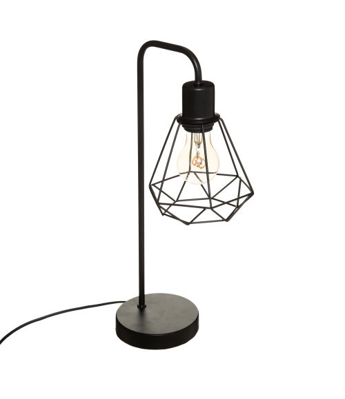 Metalen bureaulamp “Flave” zwart H46cm